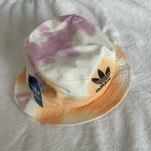 Adidas Originals Color Wash Peach Tie Dye Bucket Hat
